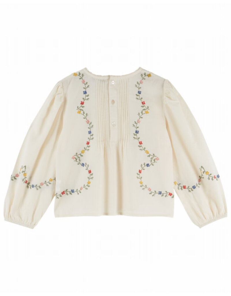 Emile & Ida Emile & Ida - Blouse embroidery flowers