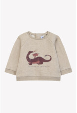 Tartine & Chocolat Tartine et chocolat - sweater sand Dinosauriërs