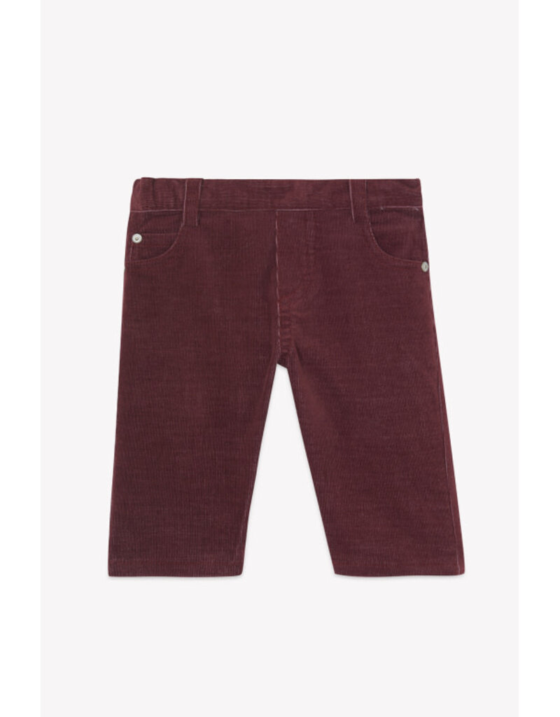 Tartine & Chocolat Tartine et chocolat - broek bordeaux corduroy
