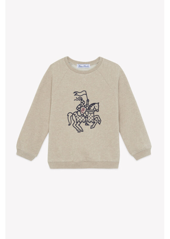 Tartine & Chocolat T&C Sweater kleine ridder-zand