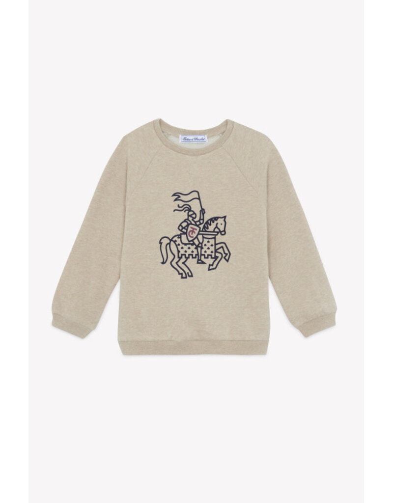Tartine & Chocolat T&C Sweater kleine ridder-zand