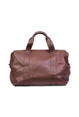 Childhome Mommy Bag ® Verzorgingstas - Signature-vegan leer-donker bruin