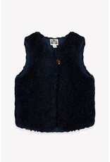 Bonton Bonton-Gilet Sherpa-Donkerblauw