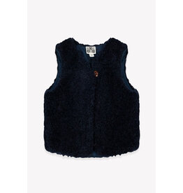 Bonton Bonton-Gilet Sherpa-Donkerblauw