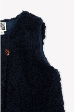 Bonton Bonton-Gilet Sherpa-Donkerblauw
