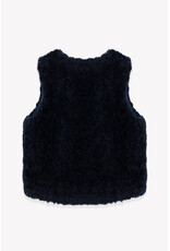 Bonton Bonton-Gilet Sherpa-Donkerblauw