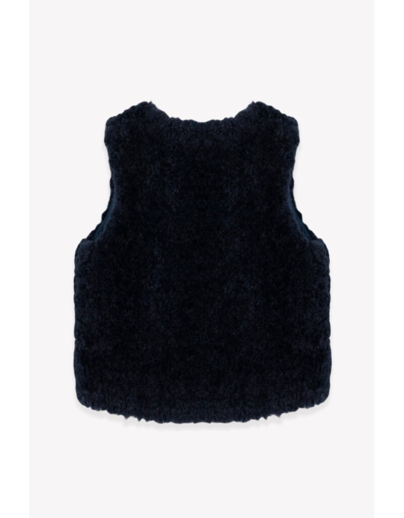 Bonton Bonton-Gilet Sherpa-Donkerblauw