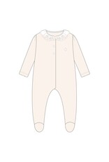 Patachou Patachou-kruippakje bloemenkraag-beige