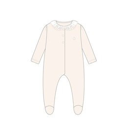 Patachou Patachou-kruippakje bloemenkraag-beige