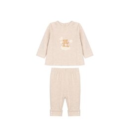 Patachou Patachou-Beige set met beertje