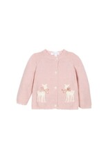 Patachou Patachou-roze vestje met hertjes-knoopjes