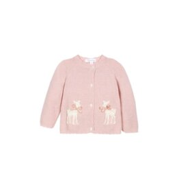 Patachou Patachou-roze vestje met hertjes-knoopjes