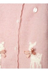 Patachou Patachou-roze vestje met hertjes-knoopjes