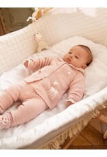 Patachou Patachou-roze vestje met hertjes-knoopjes