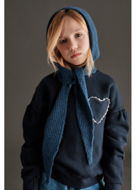 Mipounet Mipounet - Clotilde fleece sweater - blauw