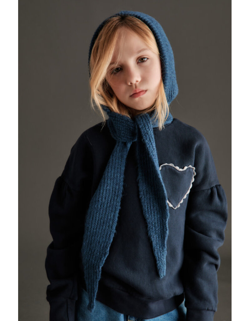 Mipounet Mipounet - Clotilde fleece sweater - blauw