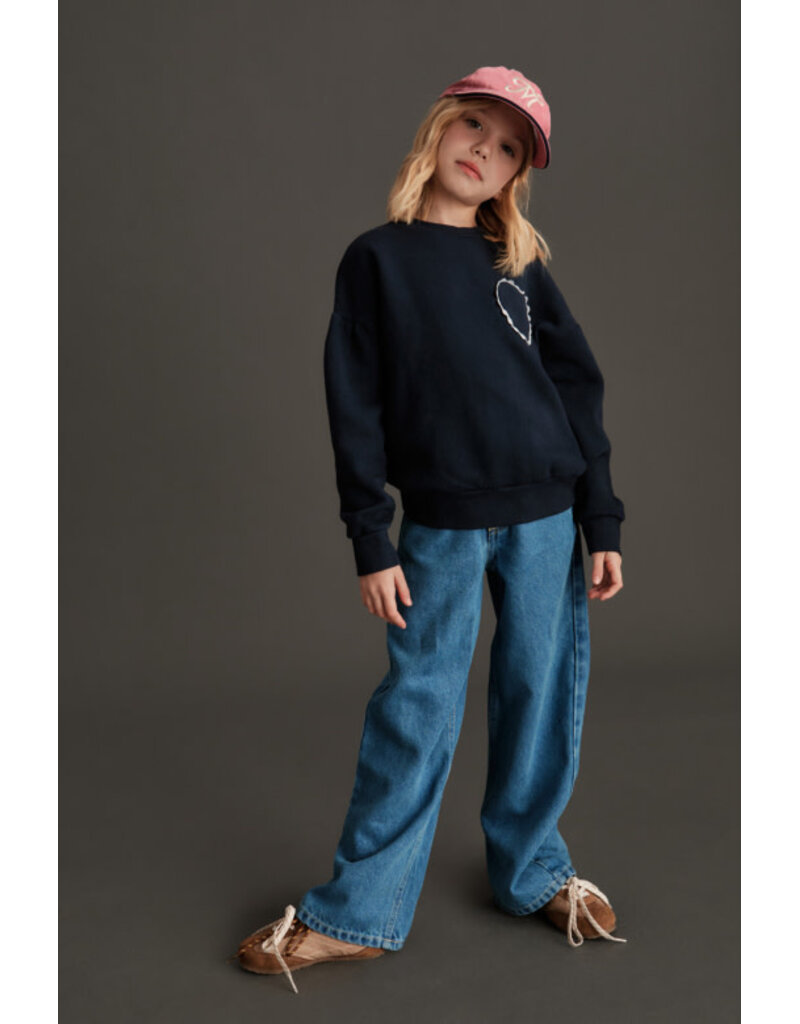 Mipounet Mipounet - Clotilde fleece sweater - blauw