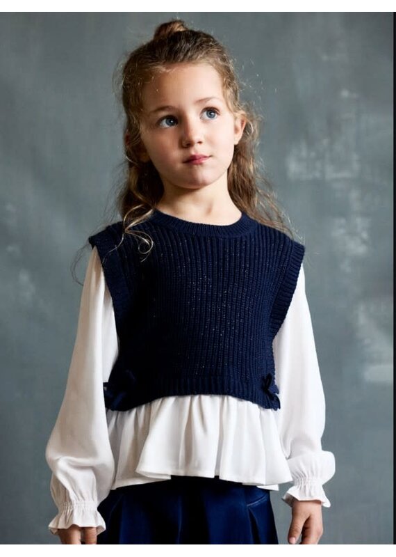 mayoral Mayoral -  Trui Elza - glinsters blauw