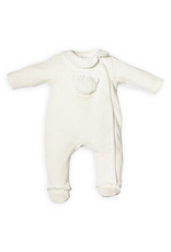 First First-Rompersuit-beer pelsje voorkant-Off White