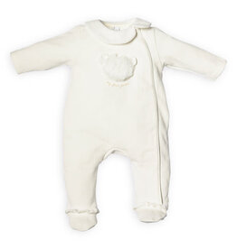 First First-Rompersuit-beer pelsje voorkant-Off White