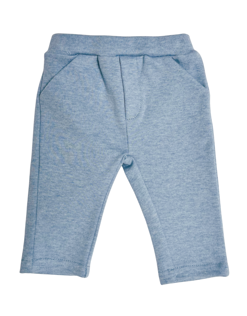 Poetree Kids Poetree -2-Delige baby set wit shirt met denim blue broekje