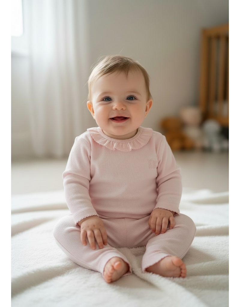 Poetree Kids Poetree-Lilly baby-set rib Pink