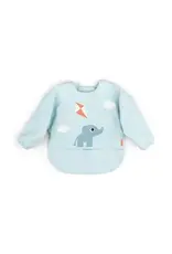 Done by Deer Done by deer-Sleeved pocket bib - Playground - Blue 6-18M