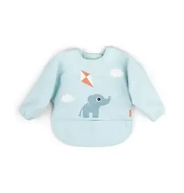 Done by Deer Done by deer-Sleeved pocket bib - Playground - Blue 6-18M
