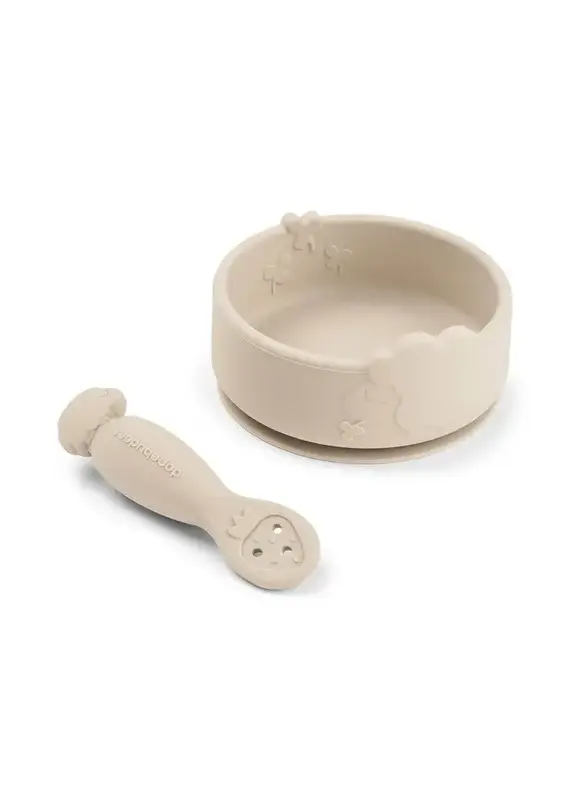 Done by Deer Done by deer-Stick&Stay learning meal set - Sheepy - Sand