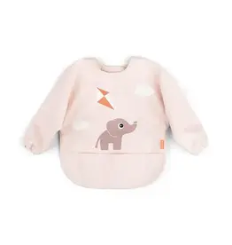 Done by Deer Done by deer-Sleeved pocket bib - Playground - Powder 6-18M