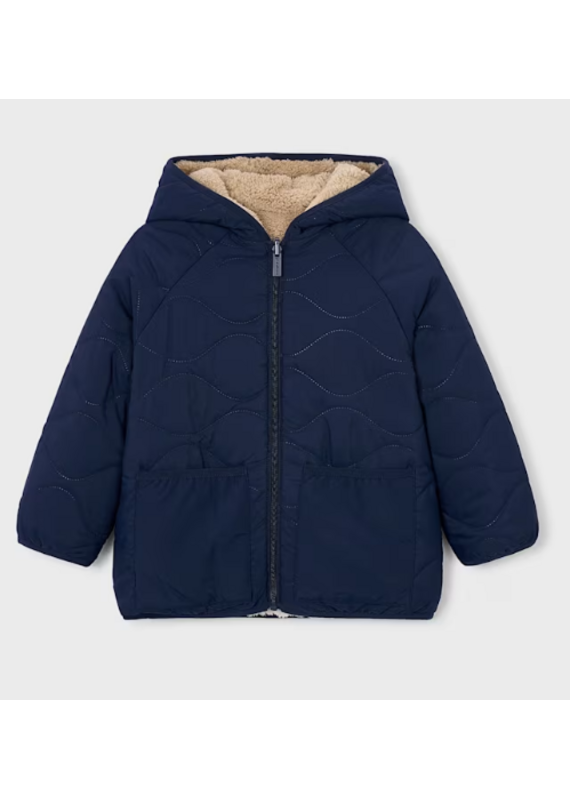 mayoral Mayoral- omkeerbare jas-sheep-blauw/beige
