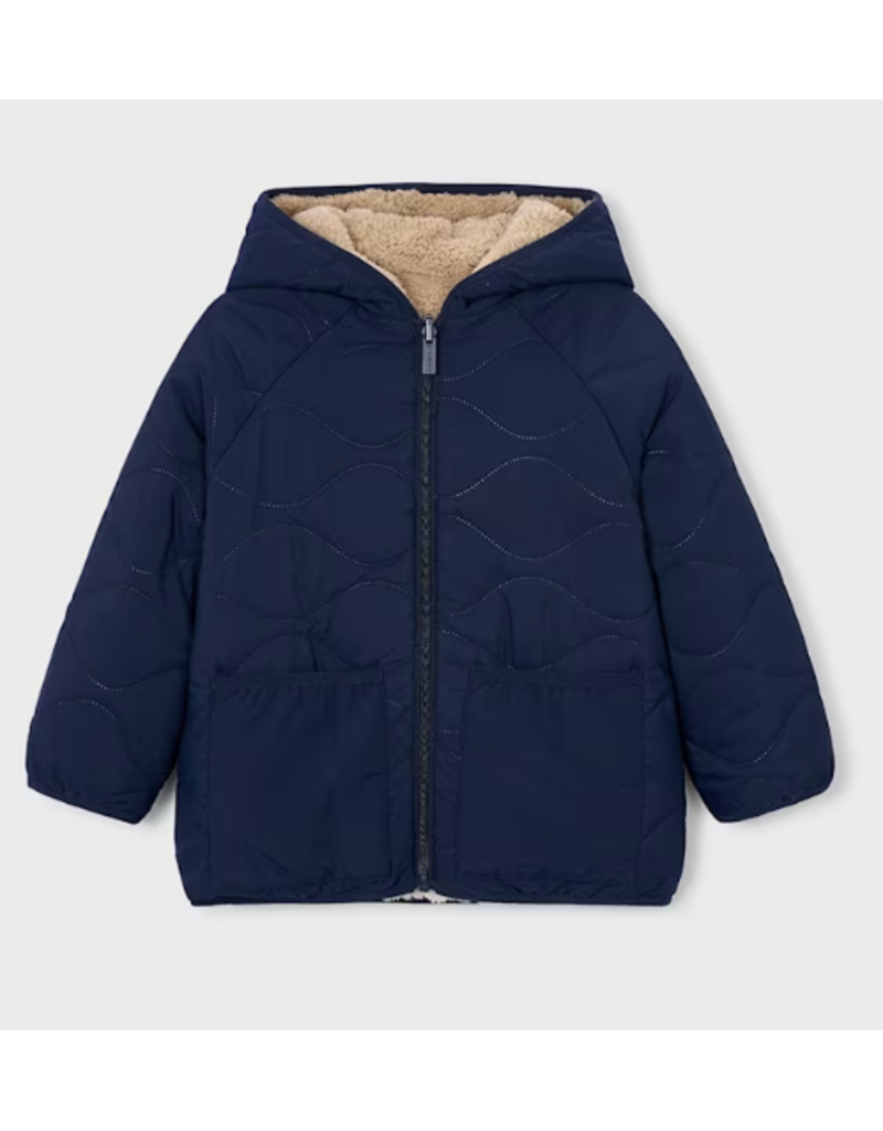 mayoral Mayoral- omkeerbare jas-sheep-blauw/beige