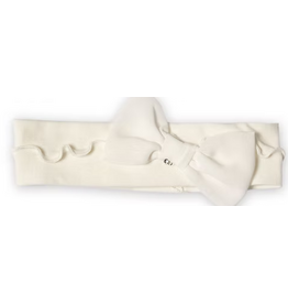 First First white hairband with bow Couture