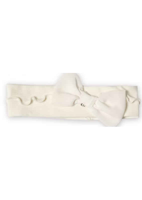 First First white hairband with bow Couture