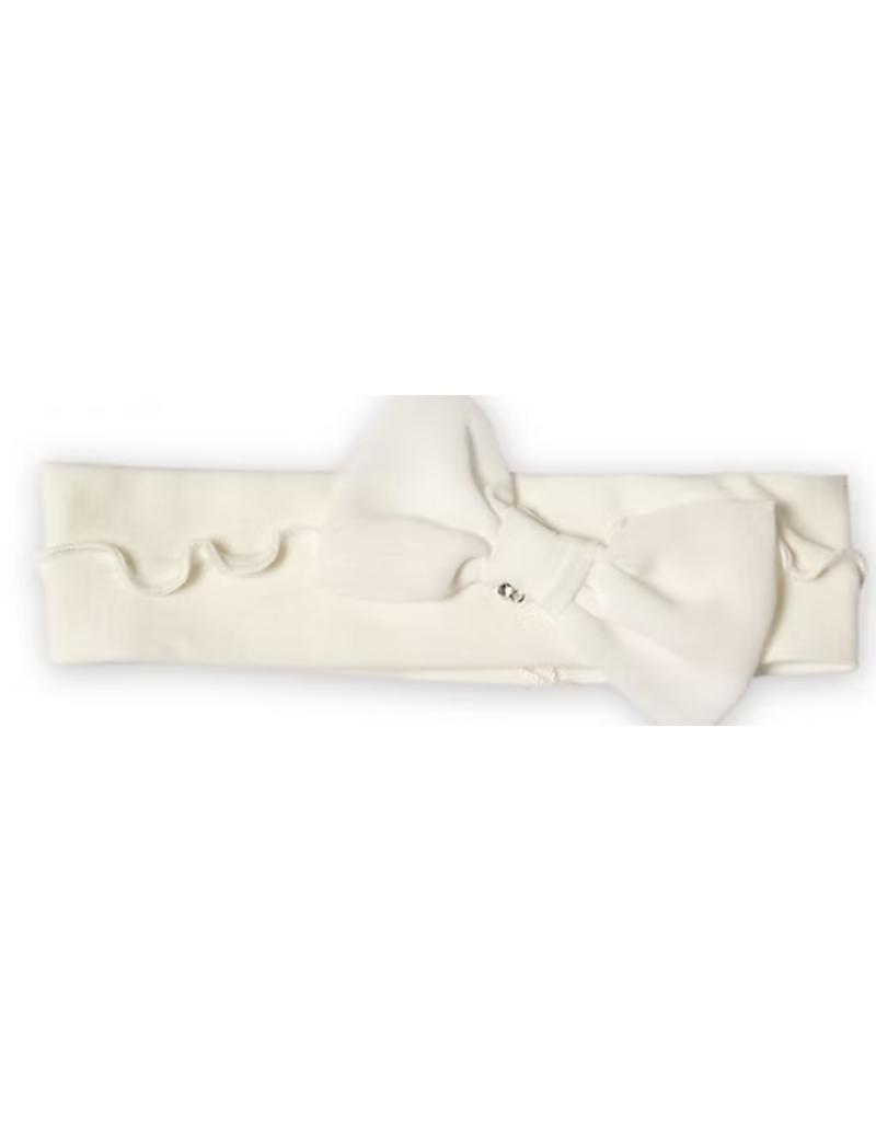 First First white hairband with bow Couture
