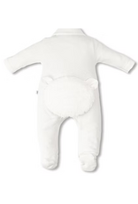 First First-kruippakje Beer eco-bont/off white