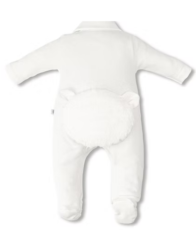 First First-kruippakje Beer eco-bont/off white