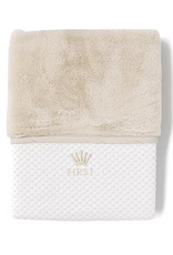 First First-dekentje Oslo- eco-bont/wit-beige