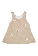Gymp Gymp-beige jurkje Hedy met strikjes