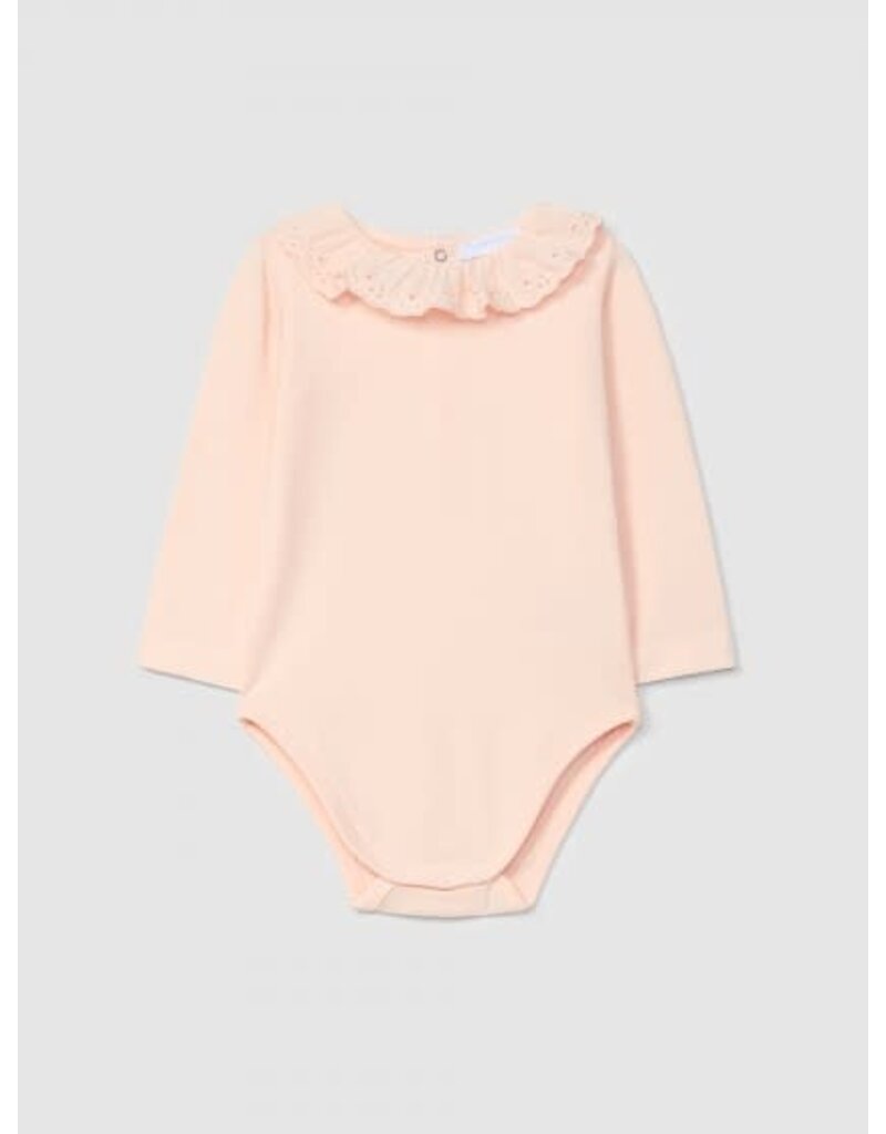Laranjinha Laranjinha - Body ruffle kraag - roze