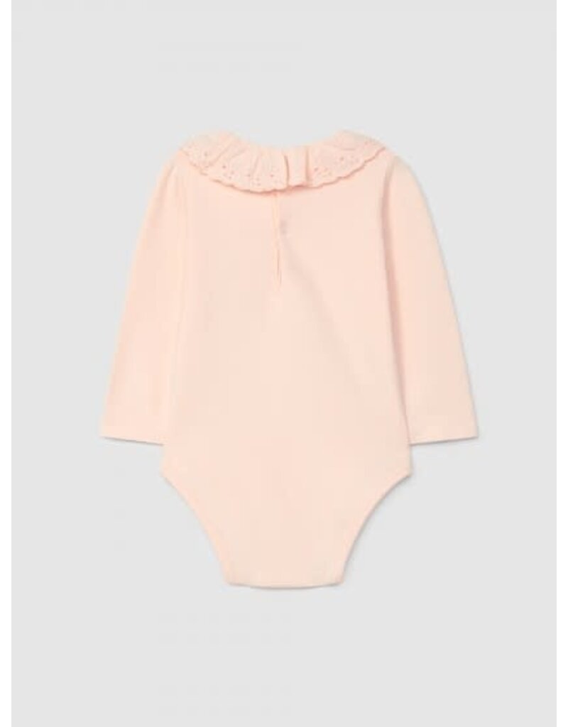 Laranjinha Laranjinha - Body ruffle kraag - roze