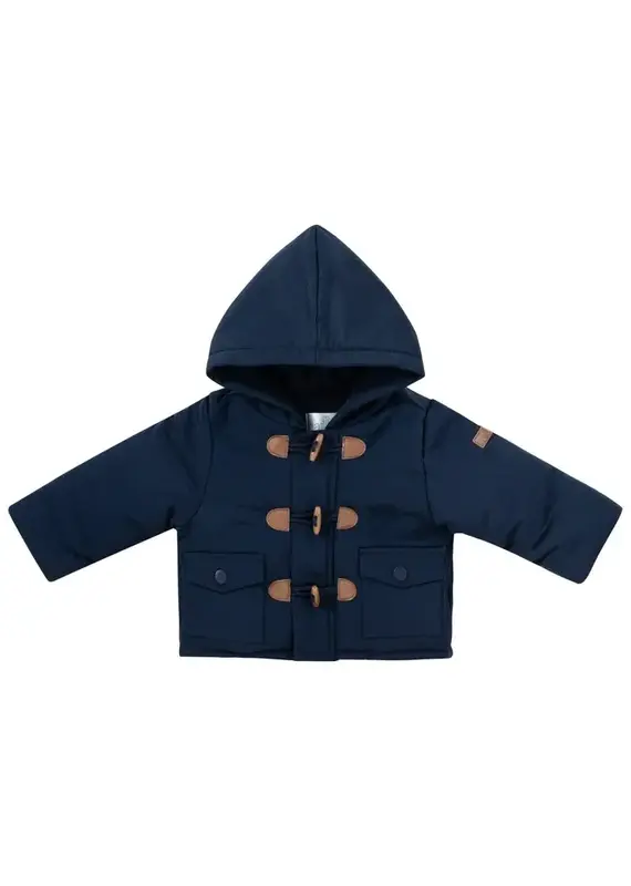 Natini Natini-duffelcoat Liam-donkerblauw