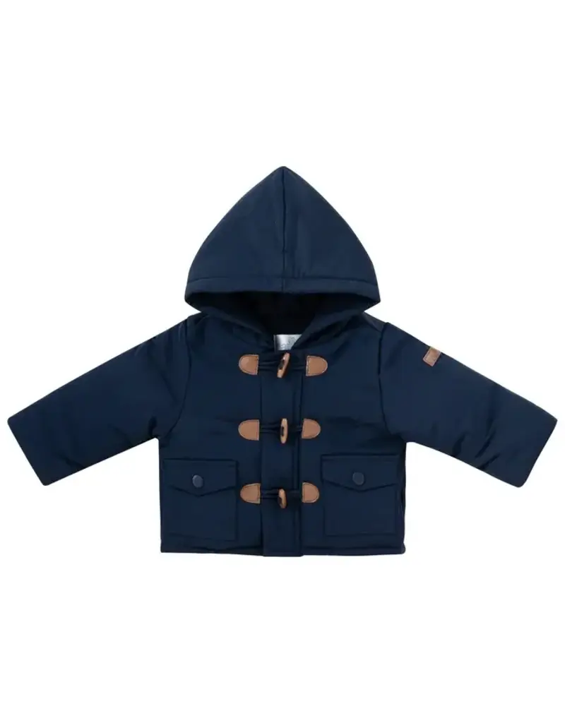 Natini Natini-duffelcoat Liam-donkerblauw