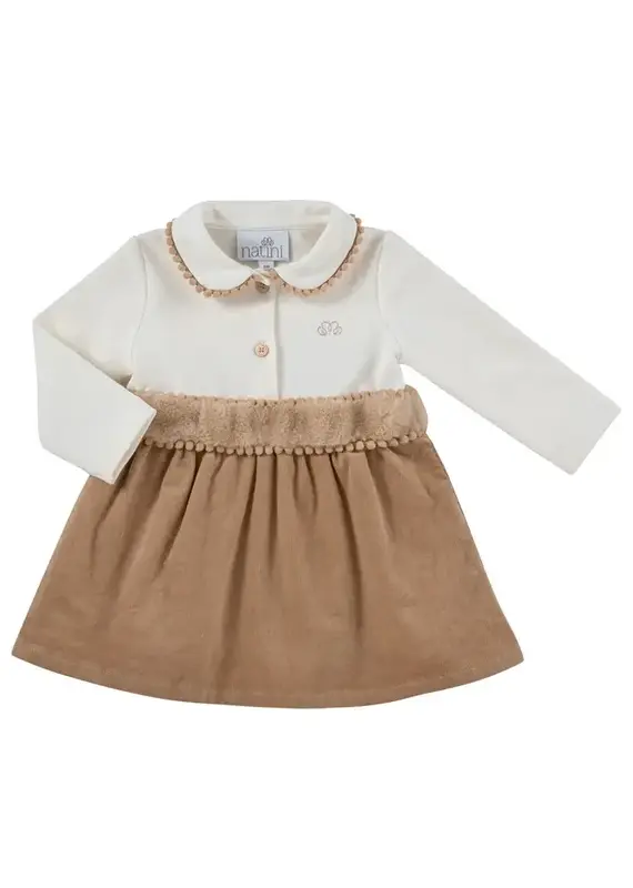 Natini Natini-kleedje Dotty-offwhite/beige