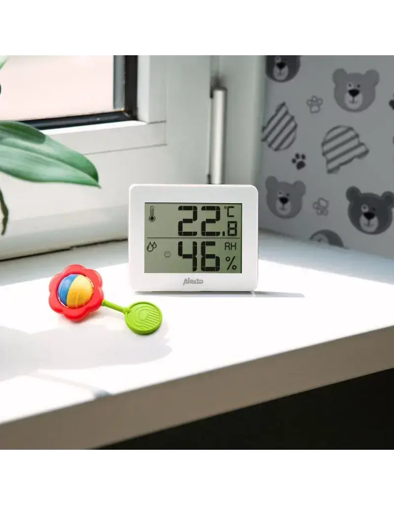 Alecto Alecto -  thermometer/hygrometer wit/zilver