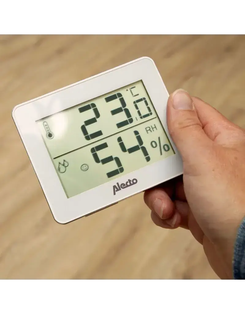 Alecto Alecto -  thermometer/hygrometer wit/zilver
