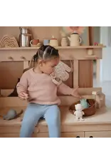 Mushie Mushie - tuttenkoord linnen beige/roze