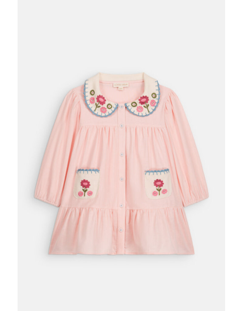 Louise Misha Louise Misha - Jurk Ysee mini - blush