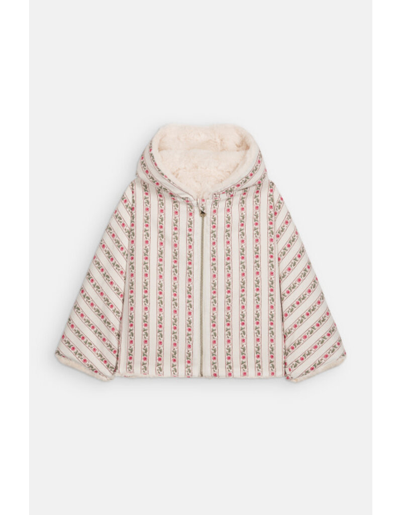 Louise Misha Louise Misha - Omkeerbare jas flowers/fake fur