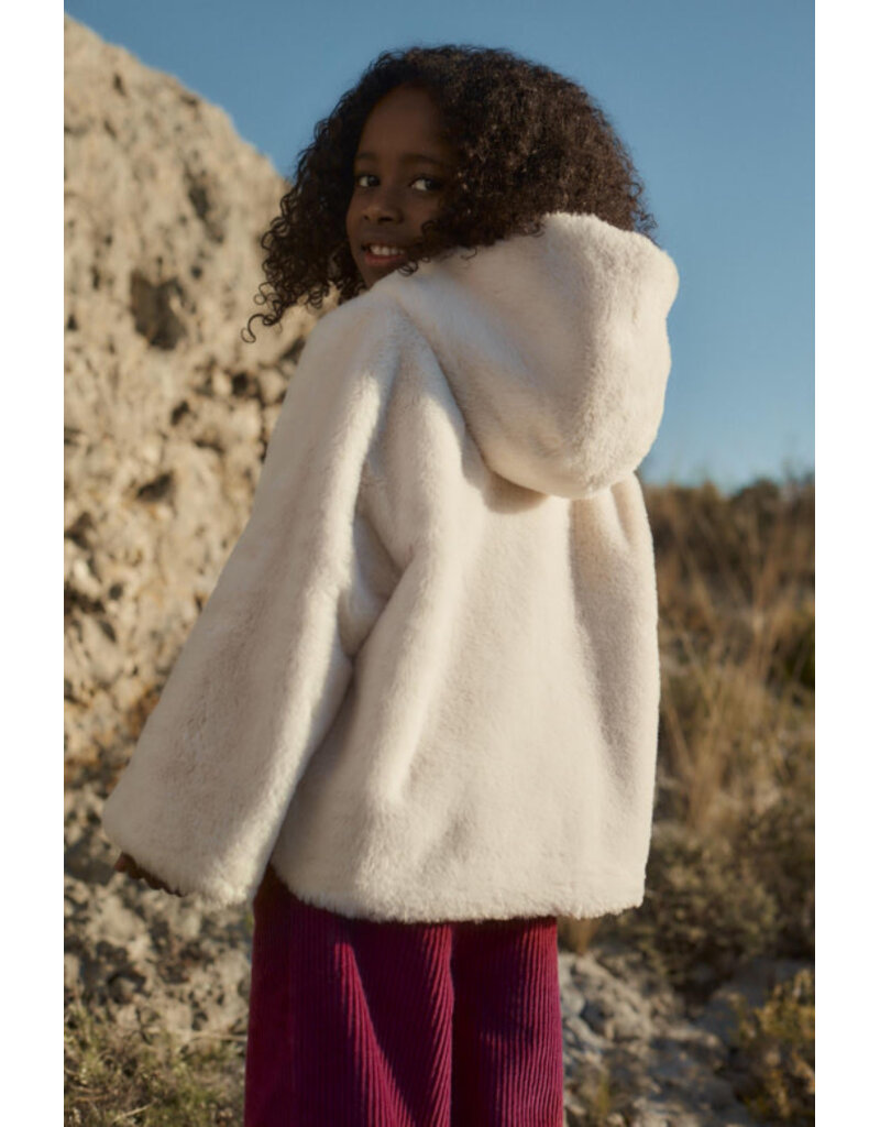 Louise Misha Louise Misha - Omkeerbare jas flowers/fake fur